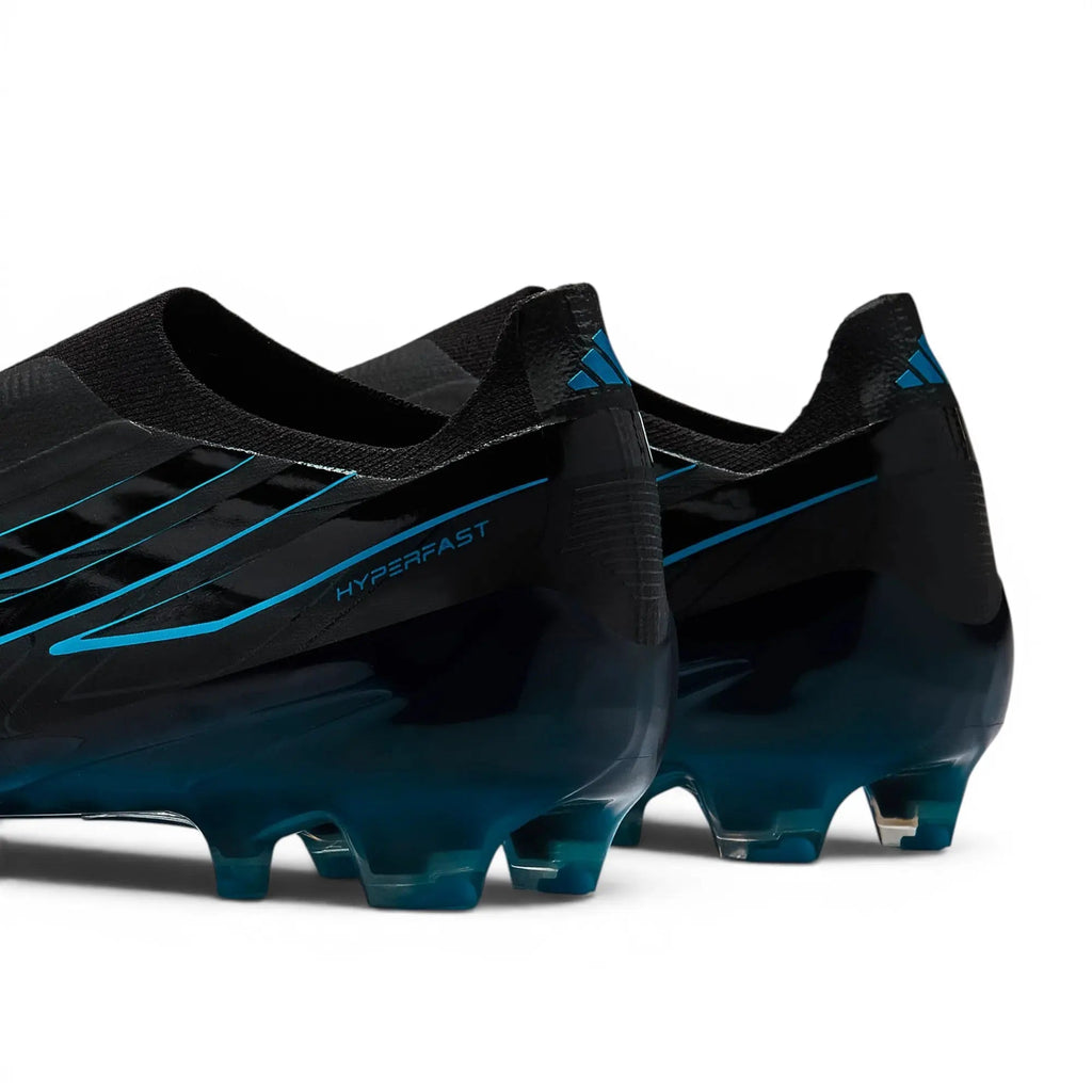 Adidas F50 Hyperfast Elite Laceless FG Immortal DNA - Noir/Lucid Ray Blue