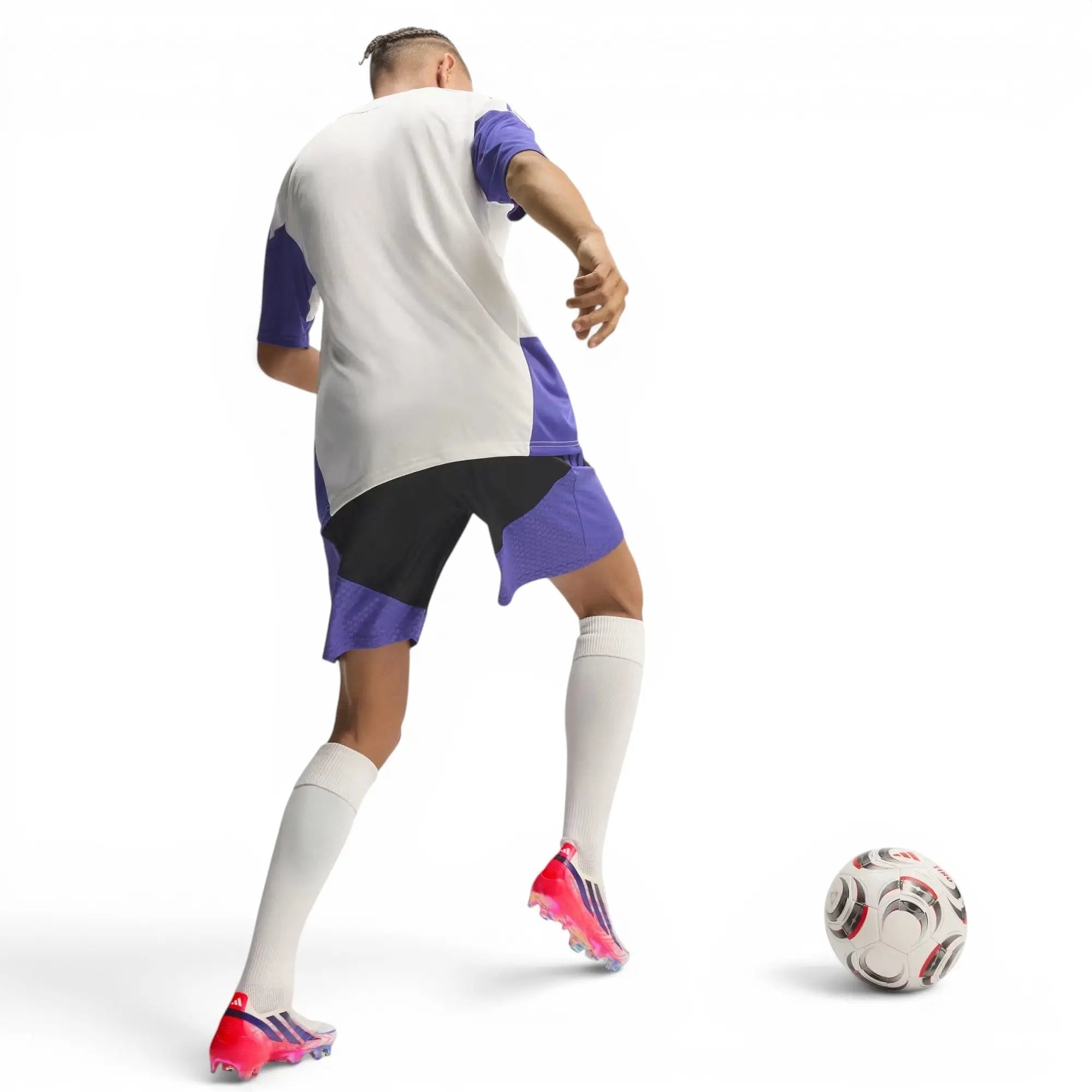 F50 Hyperfast Elite Laceless FG Control or Chaos - Blanc/Violet/Solar Turbo
