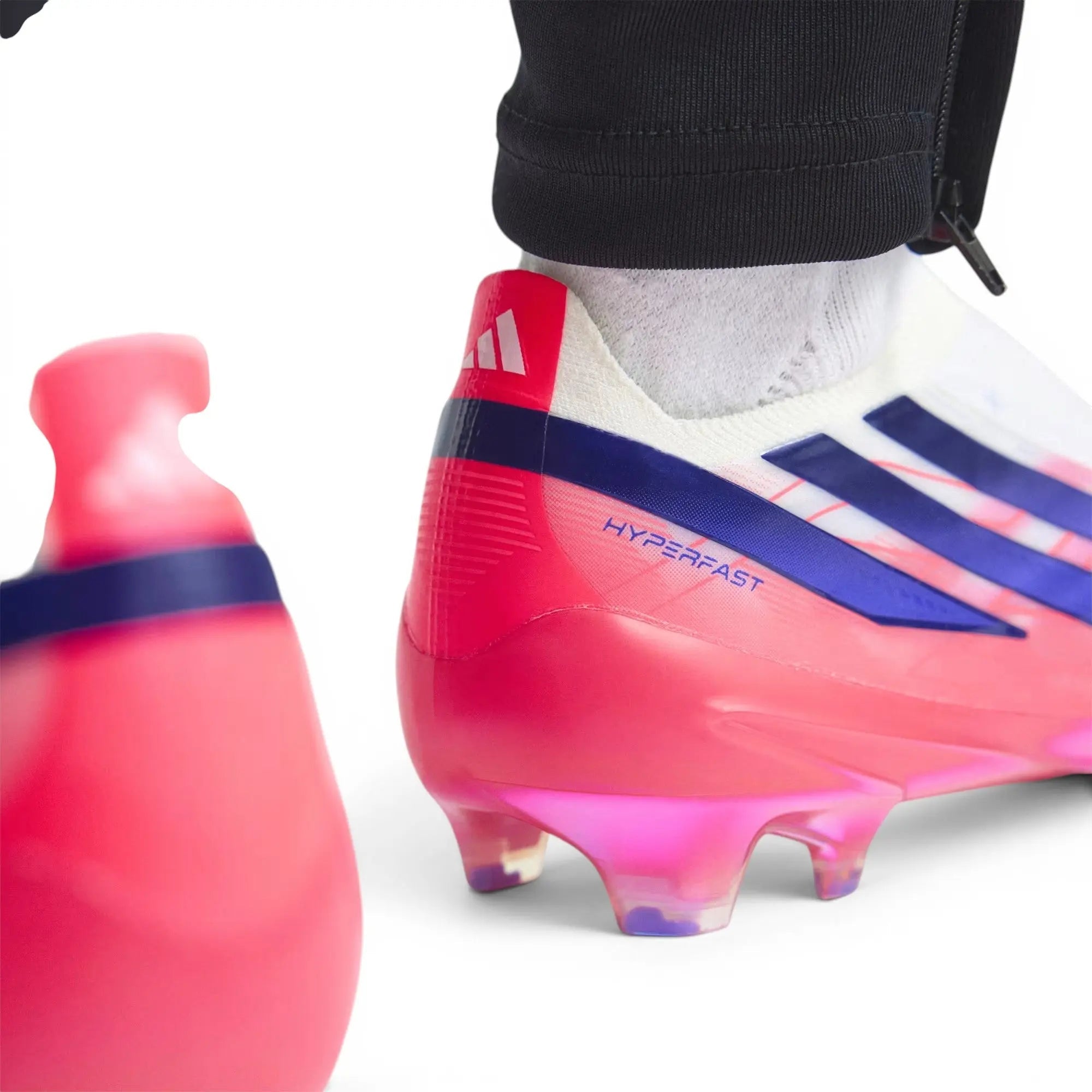 F50 Hyperfast Elite Laceless FG Control or Chaos - Blanc/Violet/Solar Turbo