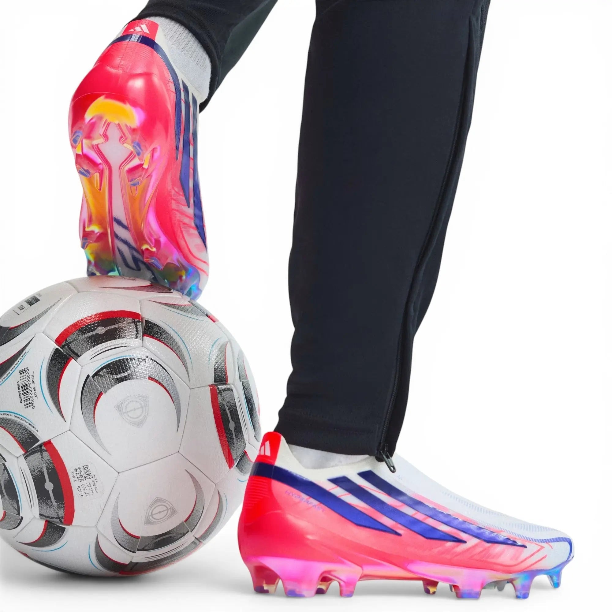 F50 Hyperfast Elite Laceless FG Control or Chaos - Blanc/Violet/Solar Turbo