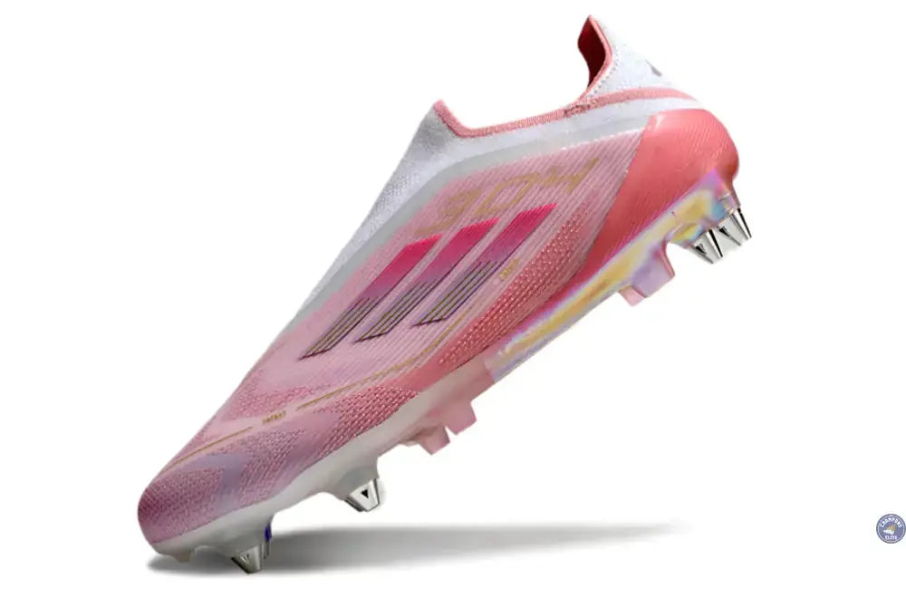 Adidas F50 Elite Laceless SG Lamine Yamal 304 - Rose/Purple Glow Édition Limitée