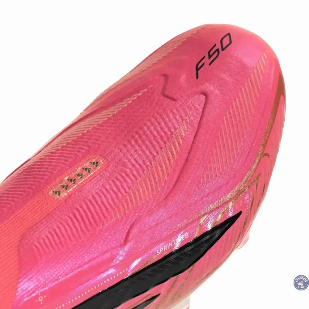 Adidas F50 Hyperfast Elite Laceless FG Road to Glory - Solar Turbo/Noir/Doré