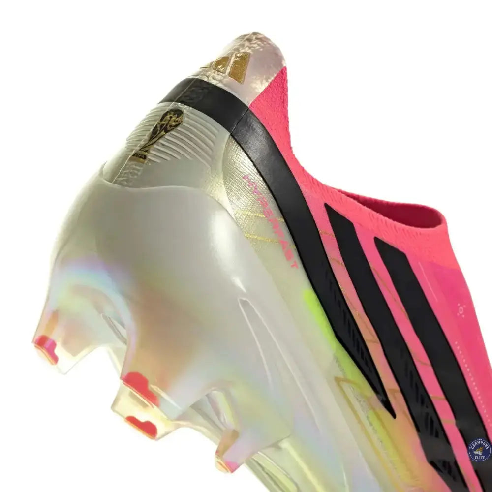 Adidas F50 Hyperfast Elite Laceless FG Road to Glory - Solar Turbo/Noir/Doré