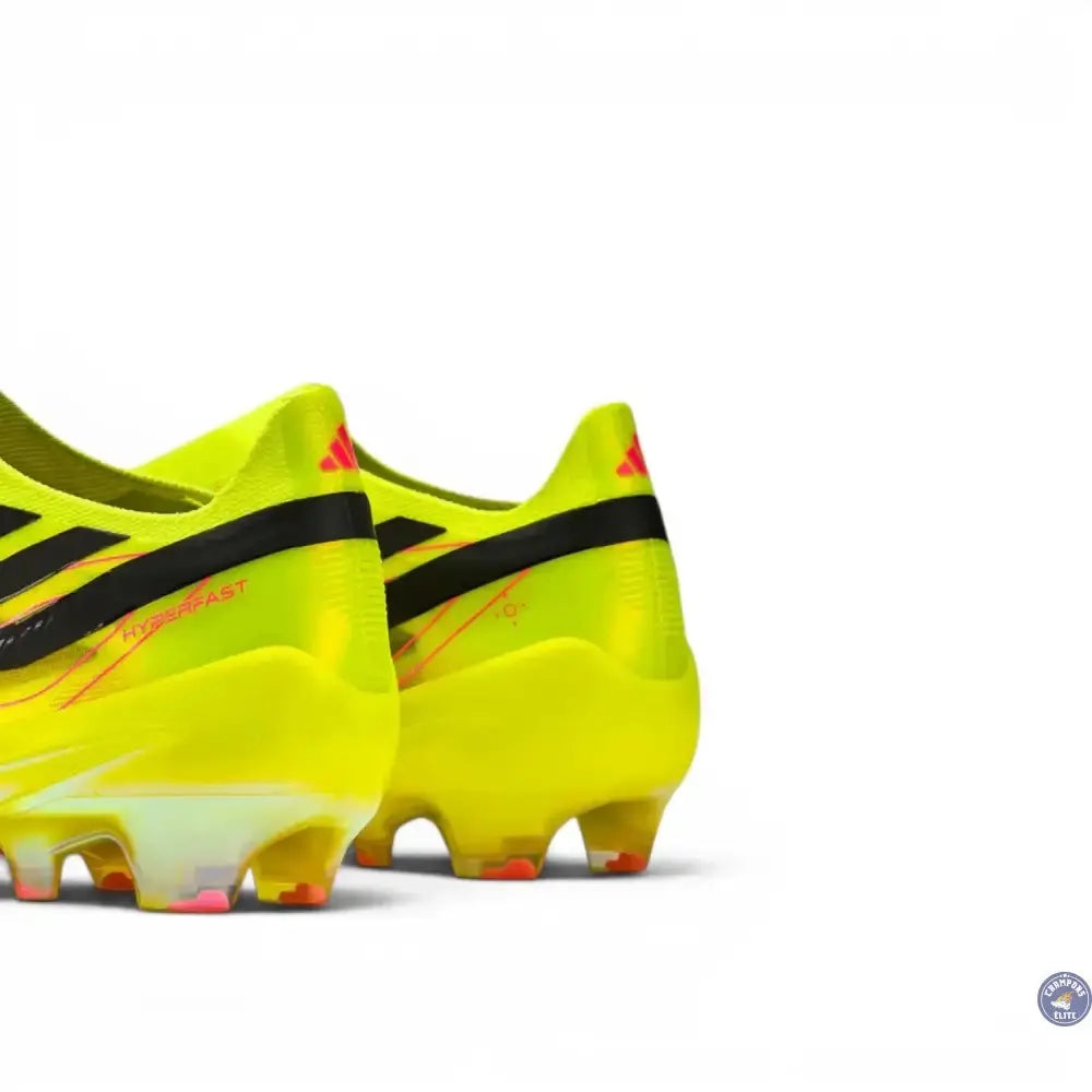 Adidas F50 Hyperfast Elite Laceless FG Too Light - Jaune/Noir/Solar Turquoise ÉDITION LIMITÉE