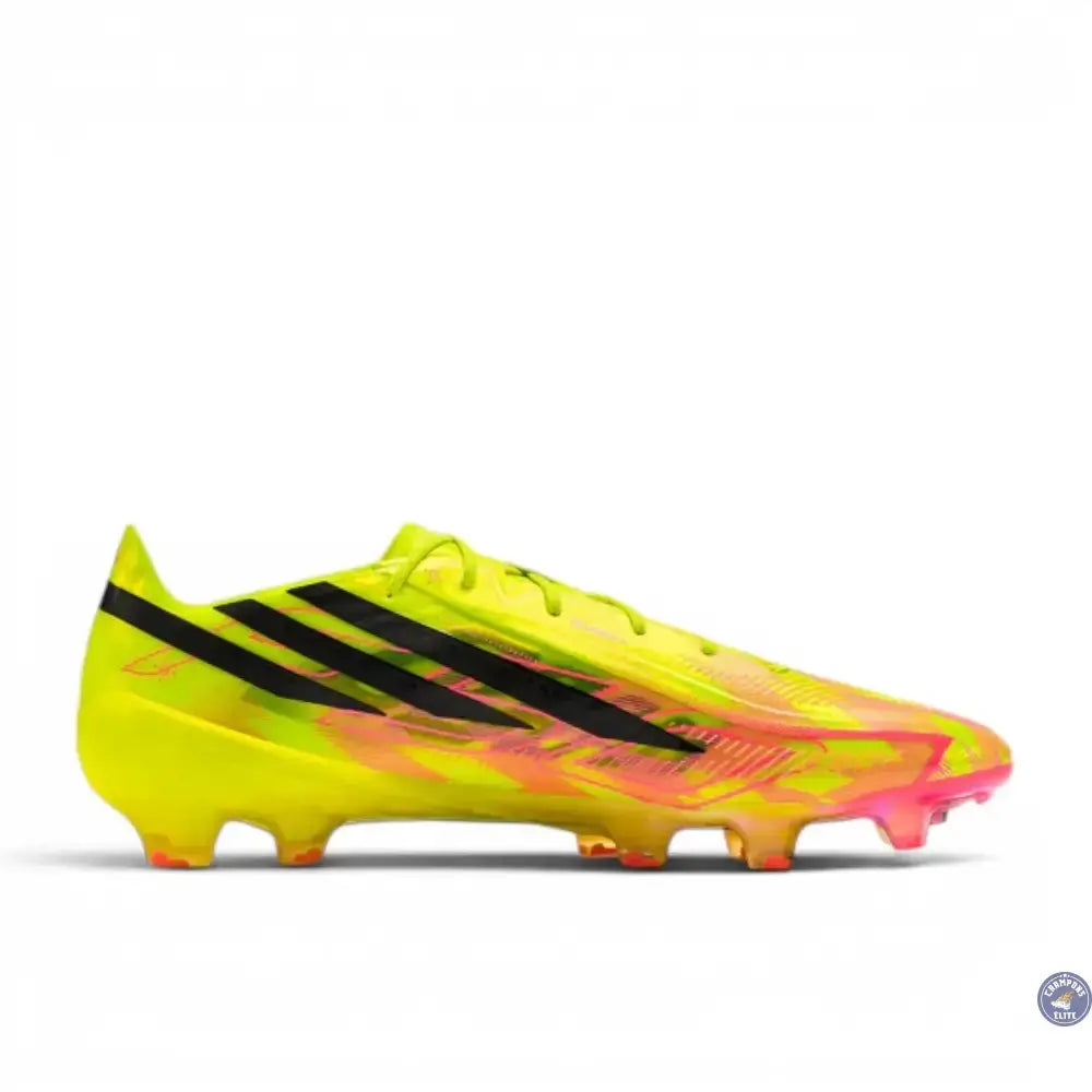 Adidas F50 Hyperfast Evo FG Too Light - Jaune/Noir/Solar Turquoise ÉDITION LIMITÉE