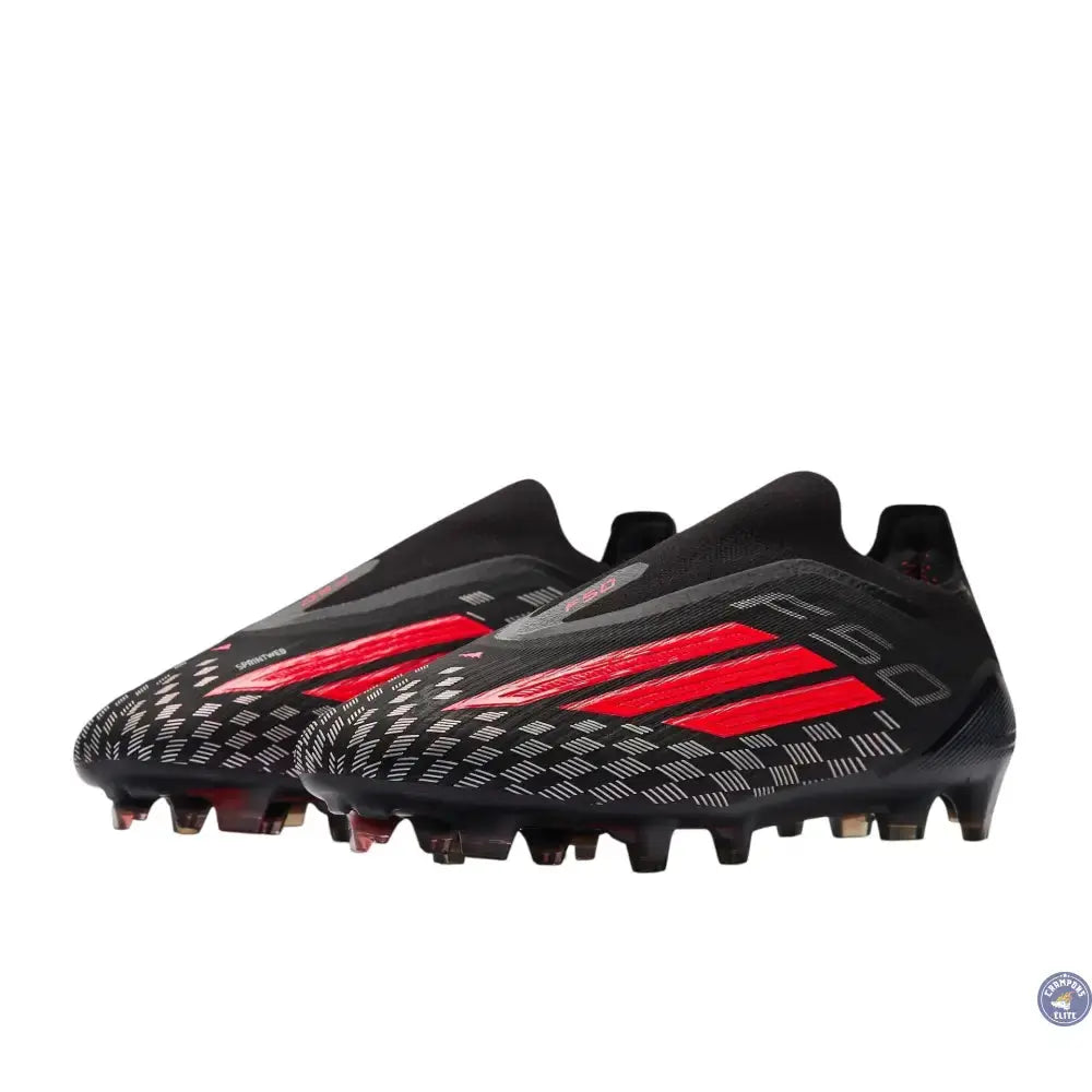 Adidas F50 Laceless Elite FG DNA Pack - Noir/Gris/Rouge