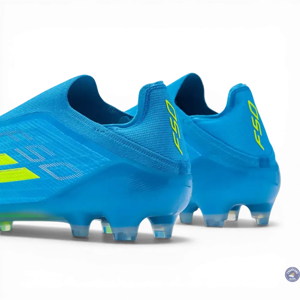 Adidas F50 Laceless Elite FG Ice Cold Precision - Bleu/Jaune