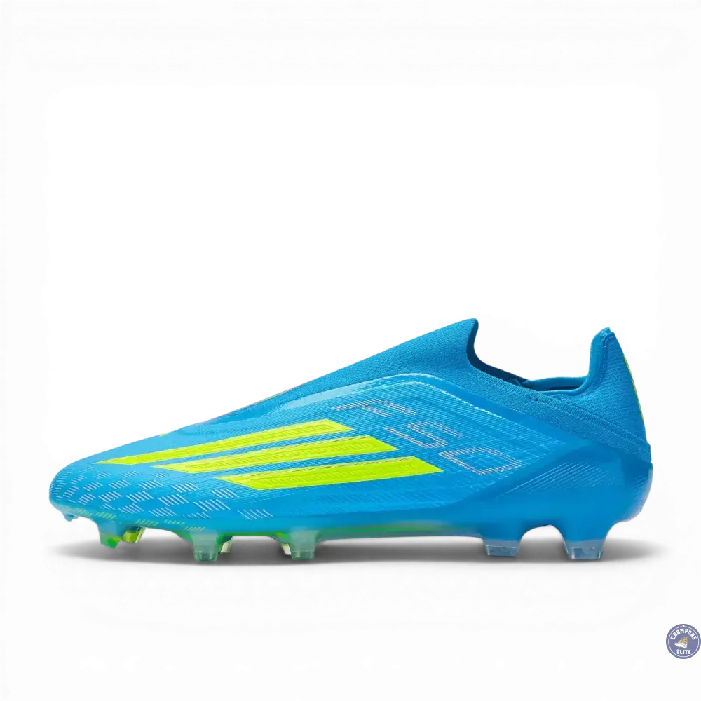 Adidas F50 Laceless Elite FG Ice Cold Precision - Bleu/Jaune