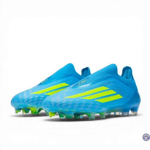 Adidas F50 Laceless Elite FG Ice Cold Precision - Bleu/Jaune