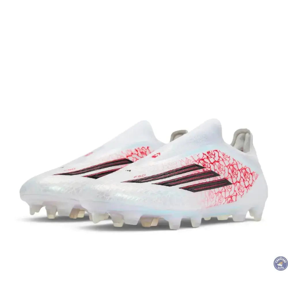 Adidas F50 Laceless Elite FG Lamine Yamal Heartbreaker - Blanc/Rose