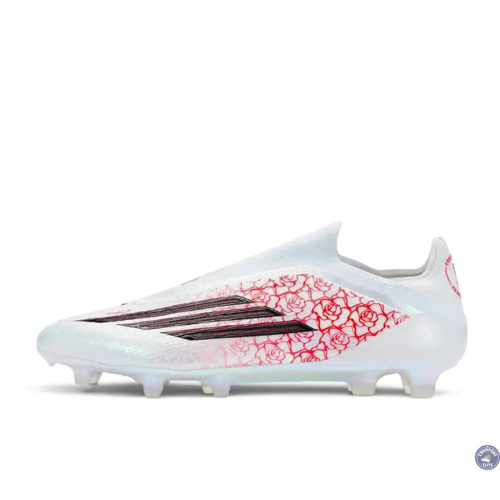 Adidas F50 Laceless Elite FG Lamine Yamal Heartbreaker - Blanc/Rose