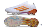 Adidas F50 Laceless Elite FG x Mohamed Salah AFCON - Blanc/Bronze Édition Limitée