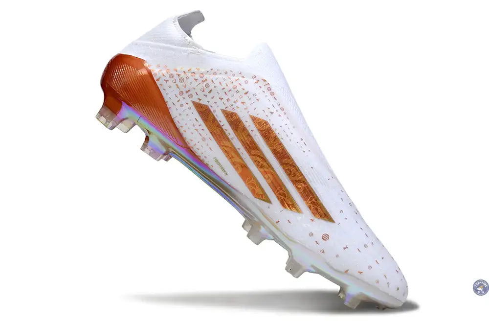 Adidas F50 Laceless Elite FG x Mohamed Salah AFCON - Blanc/Bronze Édition Limitée