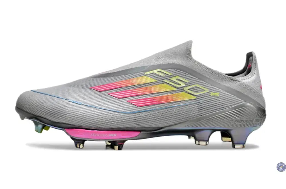 Adidas F50 + Laceless FG Concept Gris/Rose/Jaune