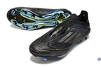 Adidas F50 + Laceless FG Dark Spark - Noir/Argenté/Doré