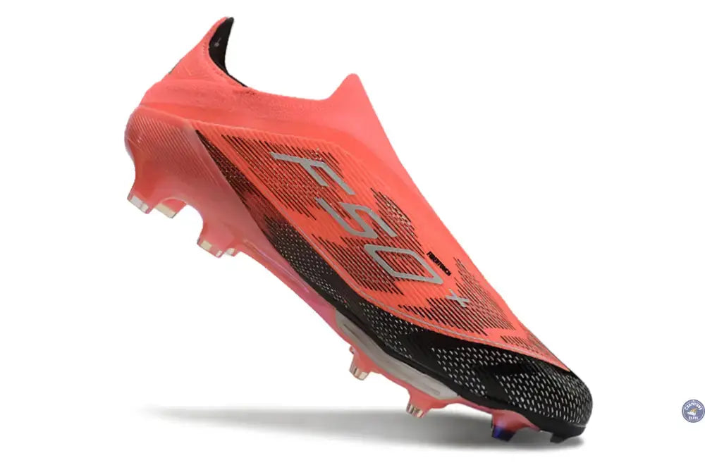 Adidas F50 + Laceless FG Vivid Horizon - Turbo/Aurora Black/Argenté