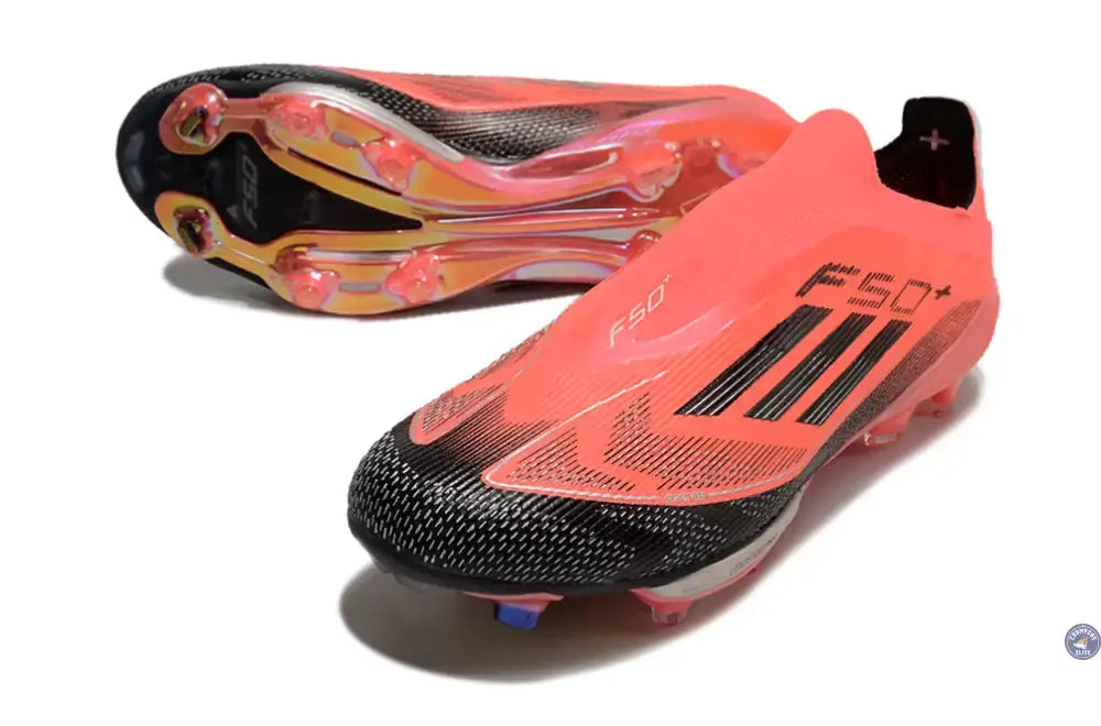 Adidas F50 + Laceless FG Vivid Horizon - Turbo/Aurora Black/Argenté