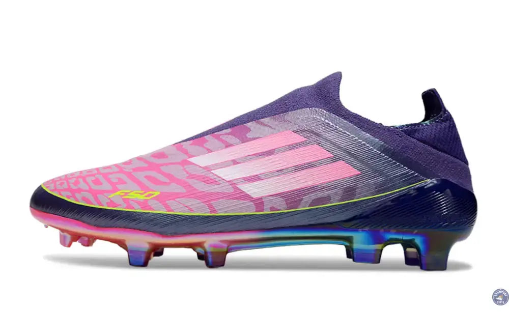 Adidas F50 Laceless Lamine Yamal 2 - Violet/Rose/Jaune Fluo