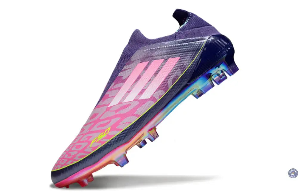 Adidas F50 Laceless Lamine Yamal 2 - Violet/Rose/Jaune Fluo