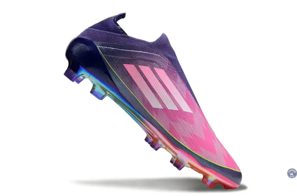 Adidas F50 Laceless Lamine Yamal 2 - Violet/Rose/Jaune Fluo