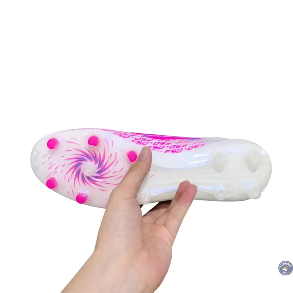 Adidas F50 Laceless Sparkfusion Elite FG/AG Trinity - Blanc/Rose