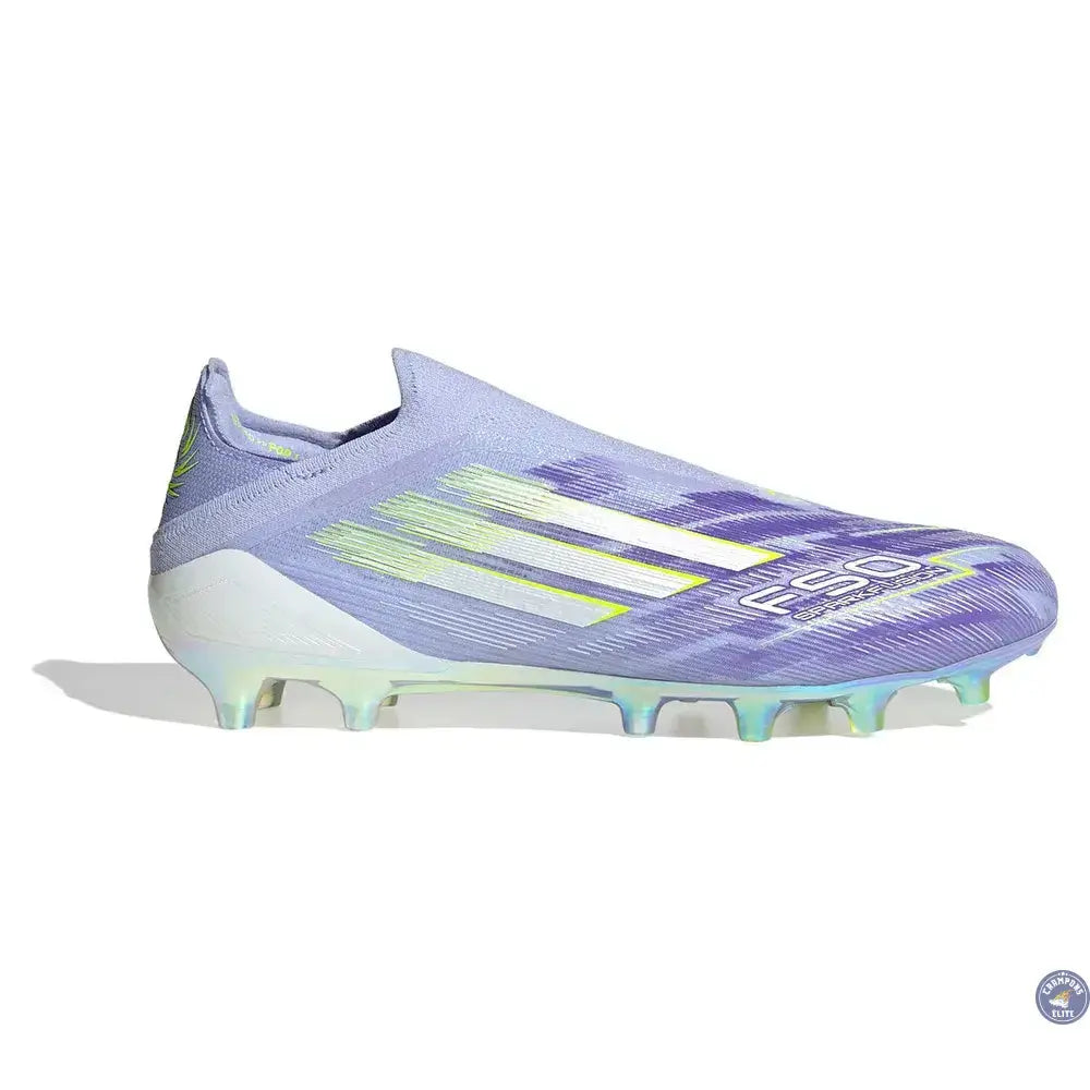 Adidas F50 Laceless Sparkfusion Elite Low Cut FG Radiant Blaze - Violet/Vert