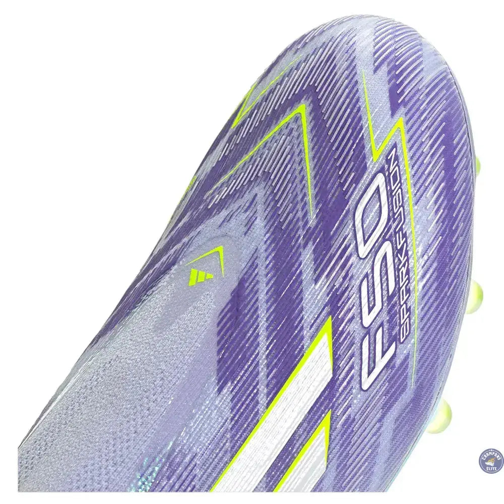 Adidas F50 Laceless Sparkfusion Elite Low Cut FG Radiant Blaze - Violet/Vert