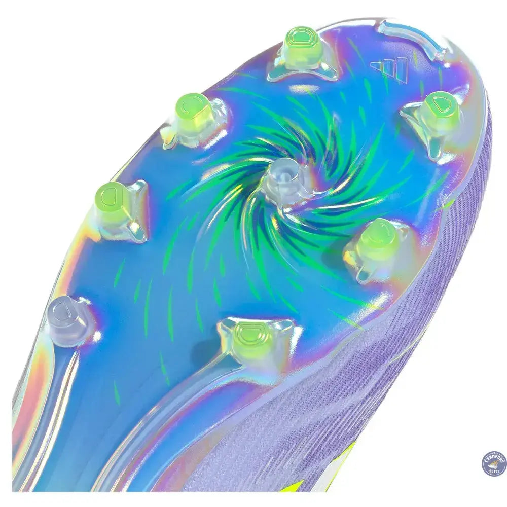 Adidas F50 Laceless Sparkfusion Elite Low Cut FG Radiant Blaze - Violet/Vert
