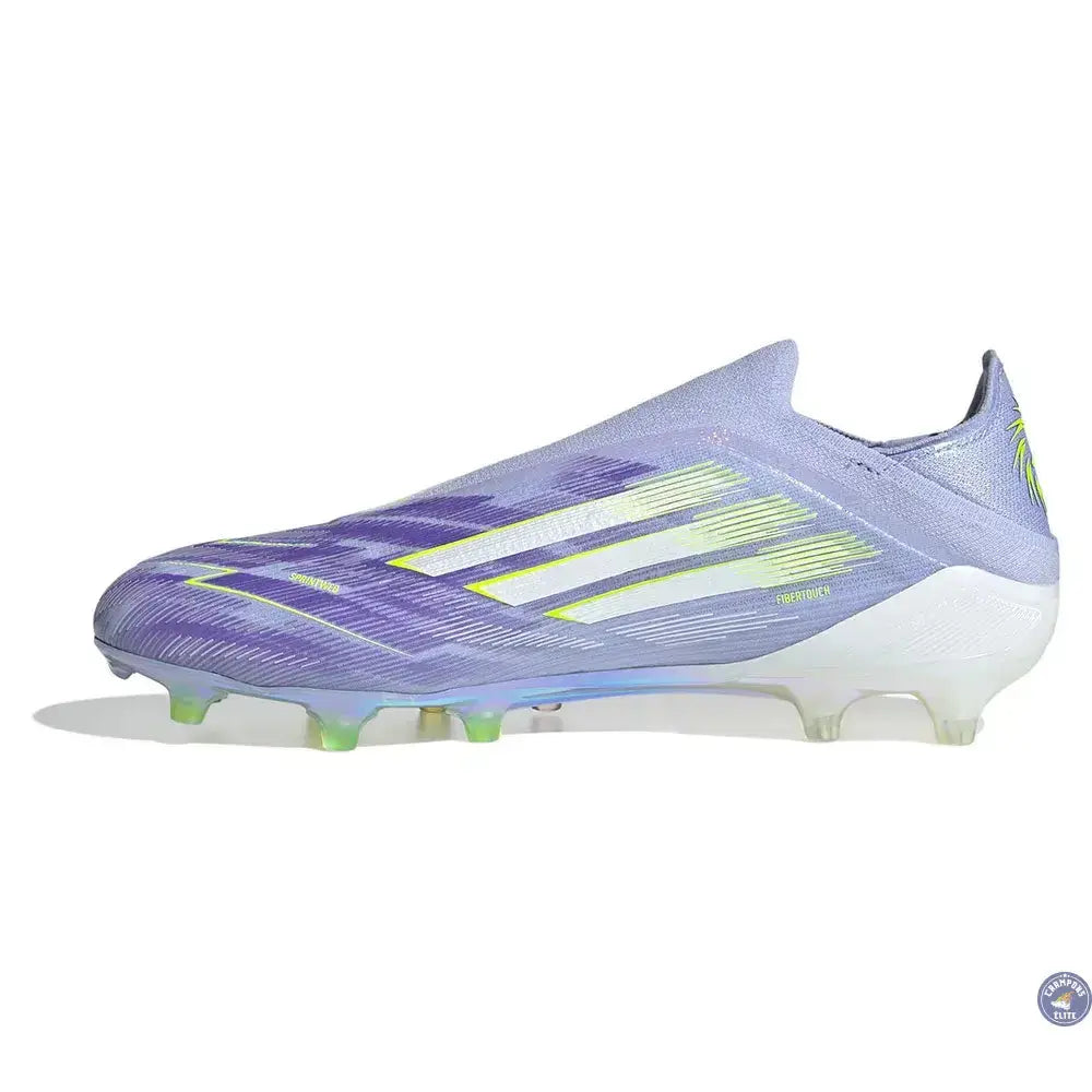 Adidas F50 Laceless Sparkfusion Elite Low Cut FG Radiant Blaze - Violet/Vert