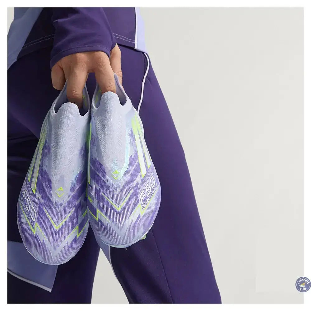 Adidas F50 Laceless Sparkfusion Elite Low Cut FG Radiant Blaze - Violet/Vert