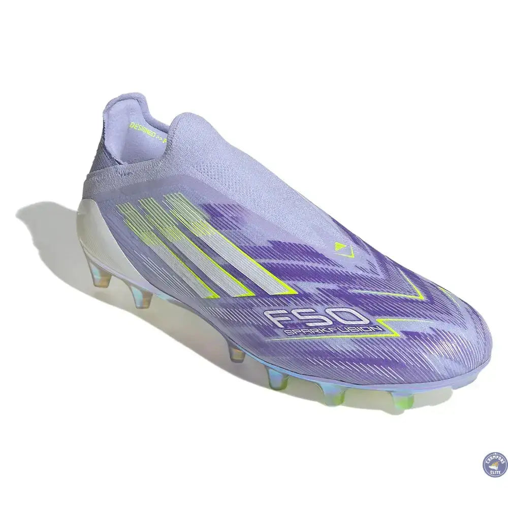 Adidas F50 Laceless Sparkfusion Elite Low Cut FG Radiant Blaze - Violet/Vert