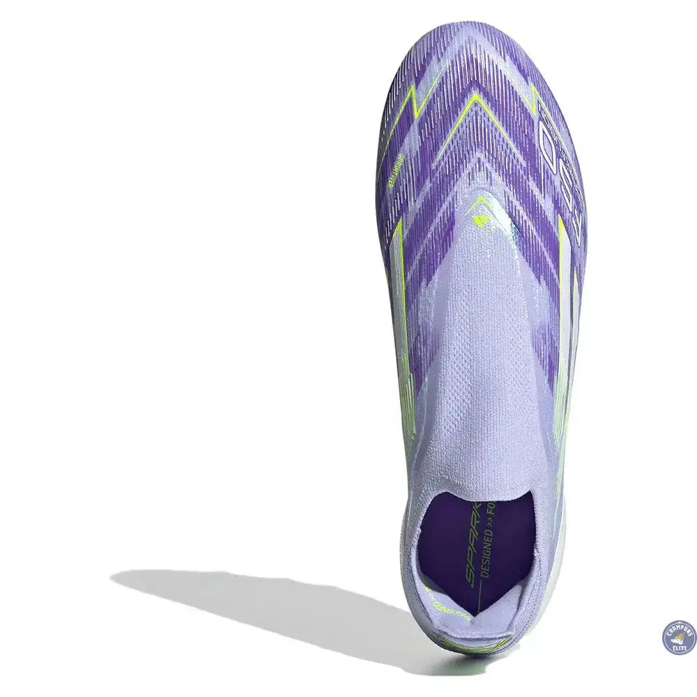 Adidas F50 Laceless Sparkfusion Elite Low Cut FG Radiant Blaze - Violet/Vert
