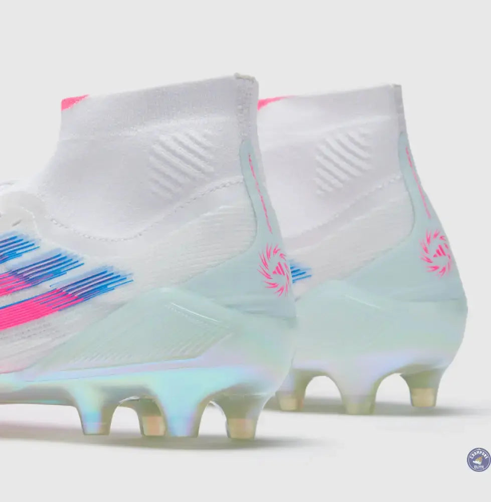 Adidas F50 Sparkfusion Elite Mid Cut FG/AG Trinity - Blanc/Rose Édition Limitée