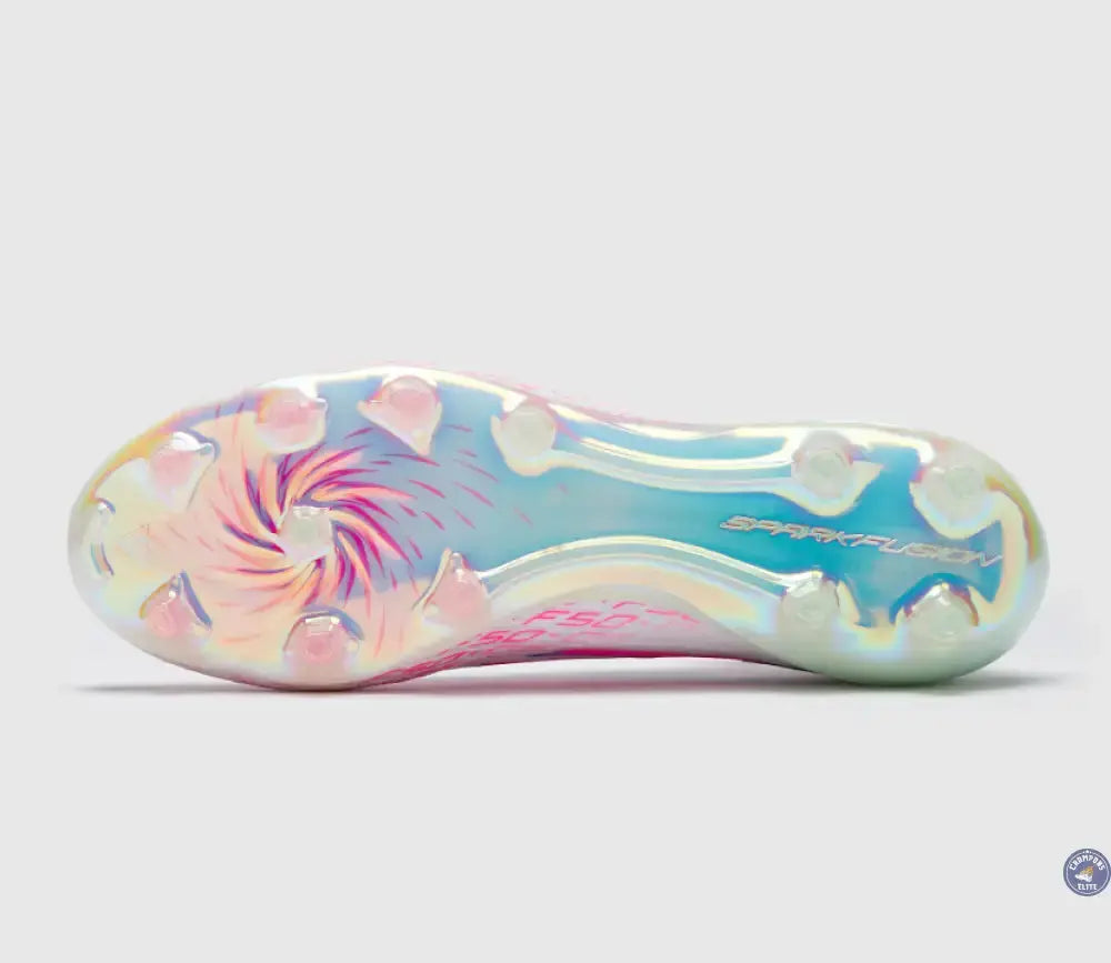 Adidas F50 Sparkfusion Elite Mid Cut FG/AG Trinity - Blanc/Rose Édition Limitée