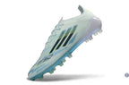 Adidas F50 Sparkfusion League Low Cut Lacets FG Ice Cold Precision - Bleu/Dune Pearl/Jaune
