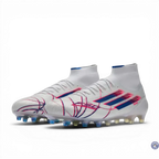 Adidas F50 Sparkfusion Mid Cut Lacets FG - Blanc/Bleu/Rouge