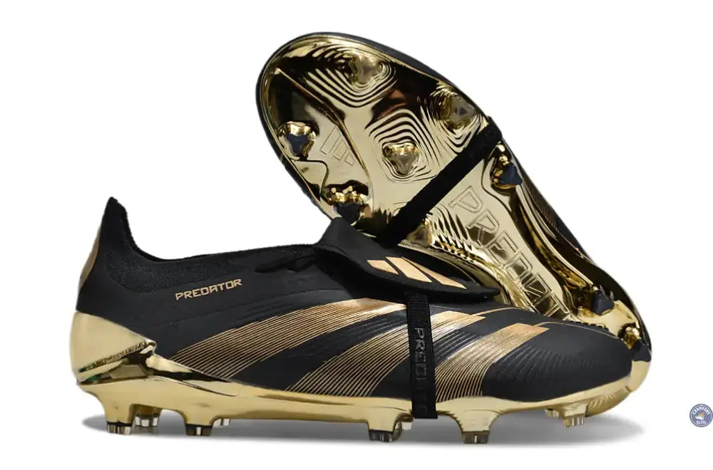 Adidas Predator 24 Elite Fold-over Tongue FG Belligold - Noir/Doré Édition Limitée