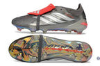 Adidas Predator 26 Elite Fold-over Tongue FG - Gris/Rouge/Blanc