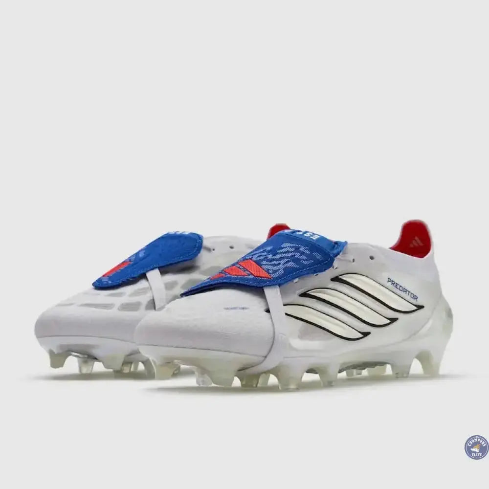 Adidas Predator 26 Elite Fold-over Tongue FG Jude Bellingham - Blanc/Bleu/Rouge