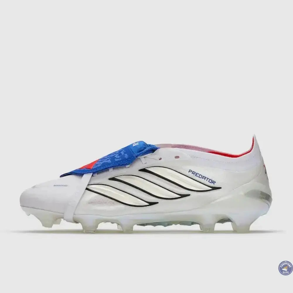 Adidas Predator 26 Elite Fold-over Tongue FG Jude Bellingham - Blanc/Bleu/Rouge