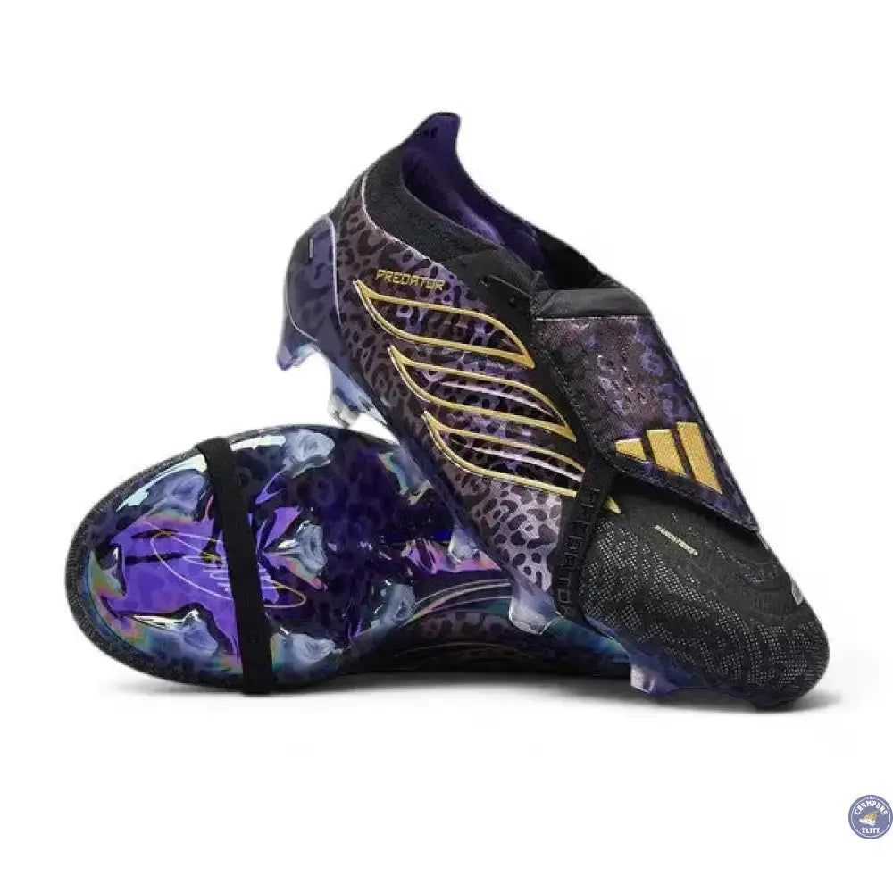 Adidas Predator 26 Elite Fold-over Tongue FG Kaká - Noir/Violet/Doré ÉDITION LIMITÉE