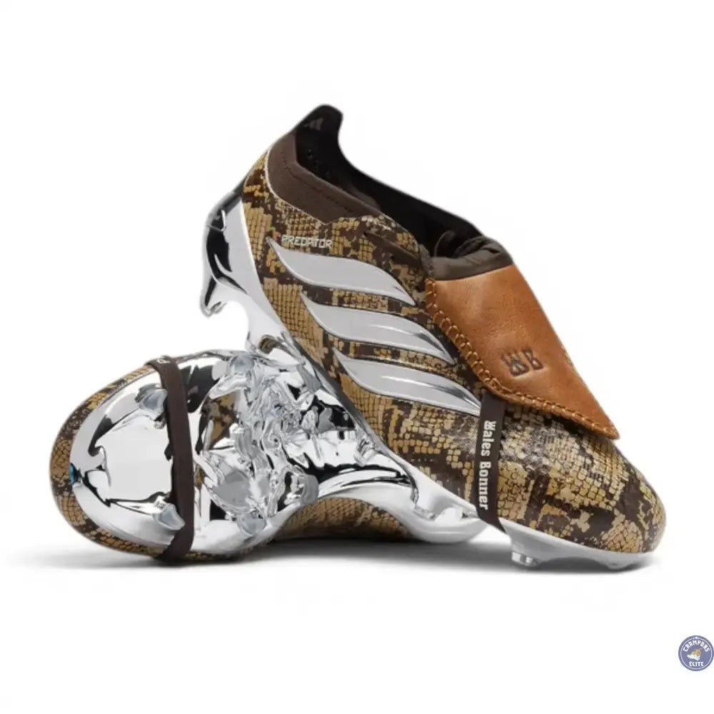 Adidas Predator 26 Elite Fold-over Tongue FG Wales Bonner - Marron/Argenté ÉDITION LIMITÉE