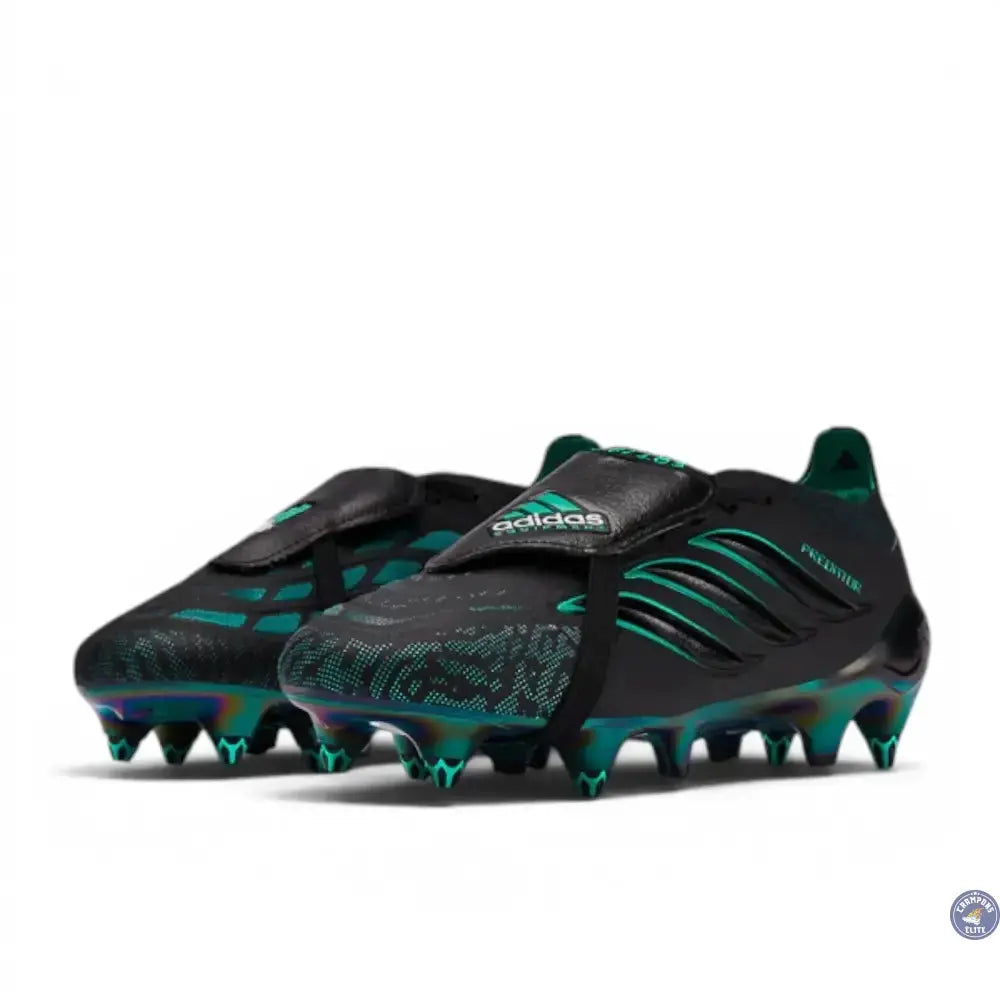 Adidas Predator 26 Elite Fold-over Tongue SG EQT - Noir/Vert ÉDITION LIMITÉE