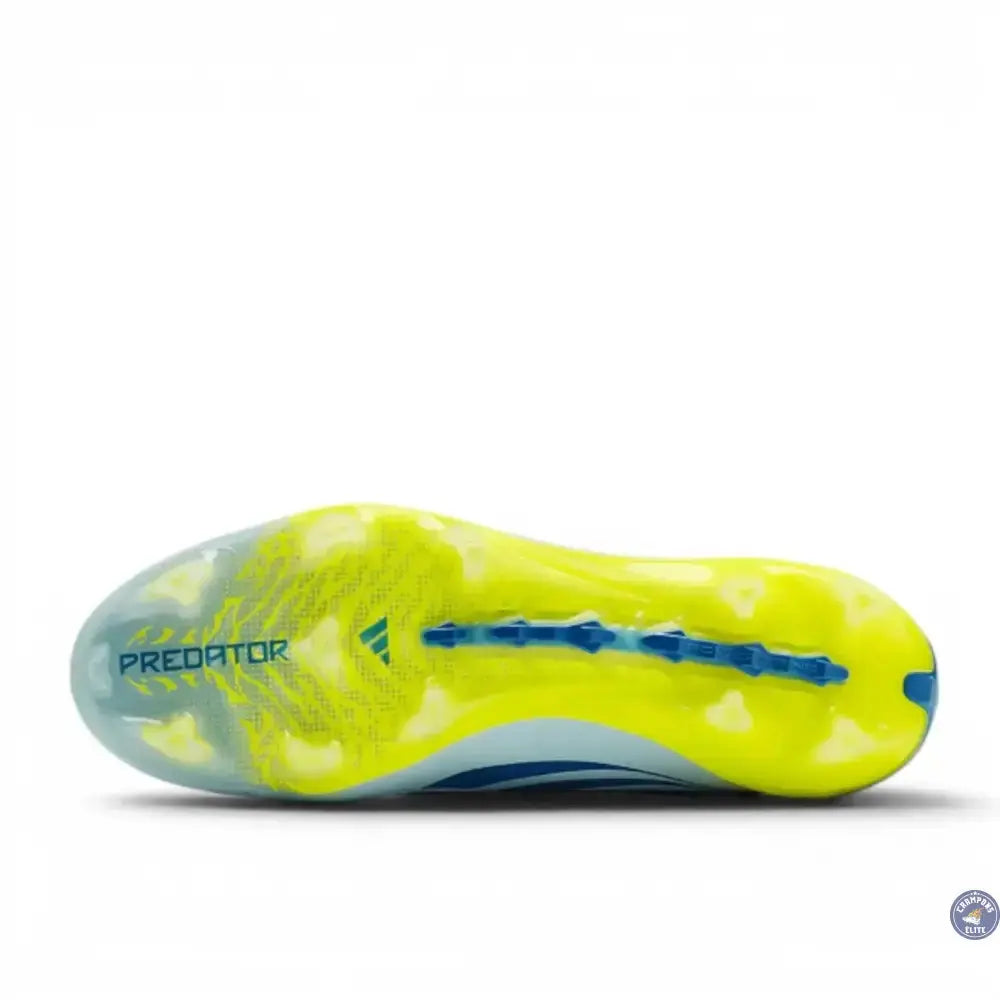 Adidas Predator 26 Elite Laceless FG Ice Cold Precision - Crystal Sky/Ray Blue/Jaune