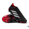Adidas Predator 26 Elite Laceless FG Immortal DNA - Noir/Blanc/Lucid Red