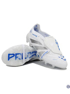Adidas Predator Elite Fold-over Tongue AG Polar Victory - Blanc/Argenté/Bleu