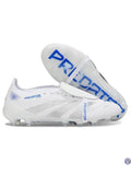 Adidas Predator Elite Fold-over Tongue AG Polar Victory - Blanc/Argenté/Bleu