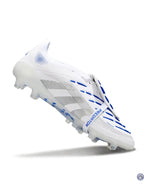 Adidas Predator Elite Fold-over Tongue AG Polar Victory - Blanc/Argenté/Bleu