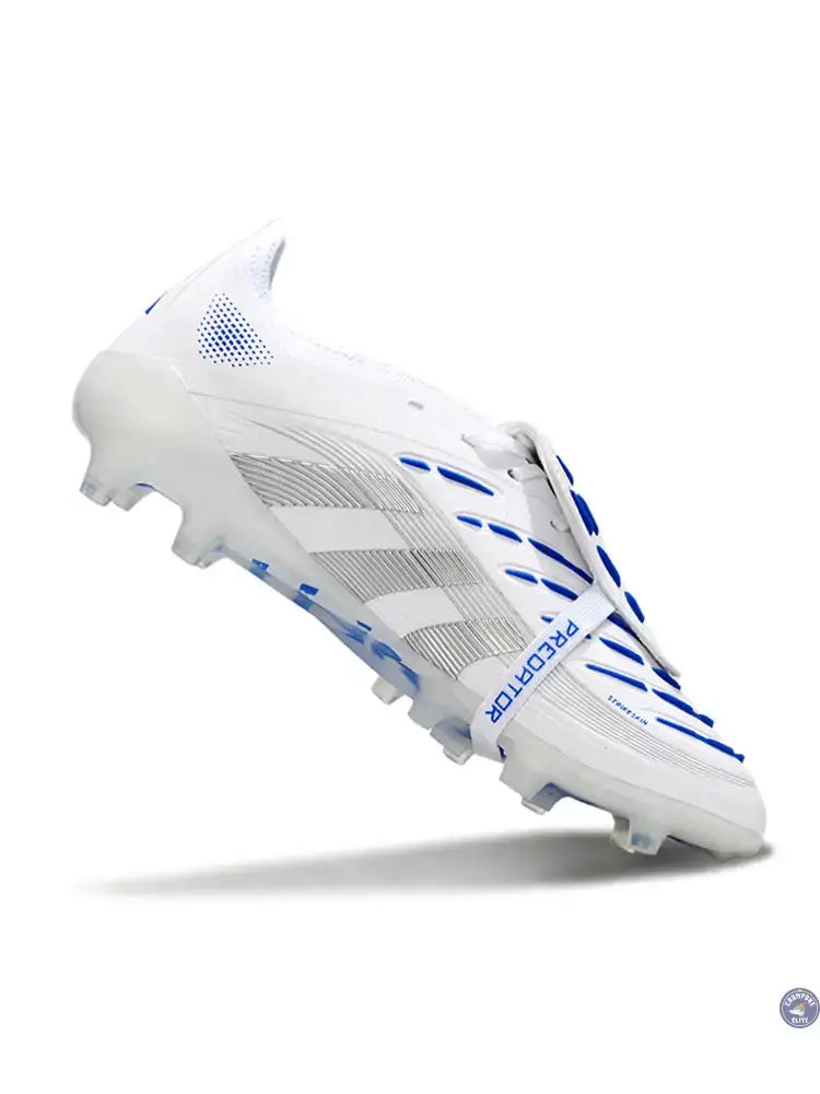 Adidas Predator Elite Fold-over Tongue AG Polar Victory - Blanc/Argenté/Bleu