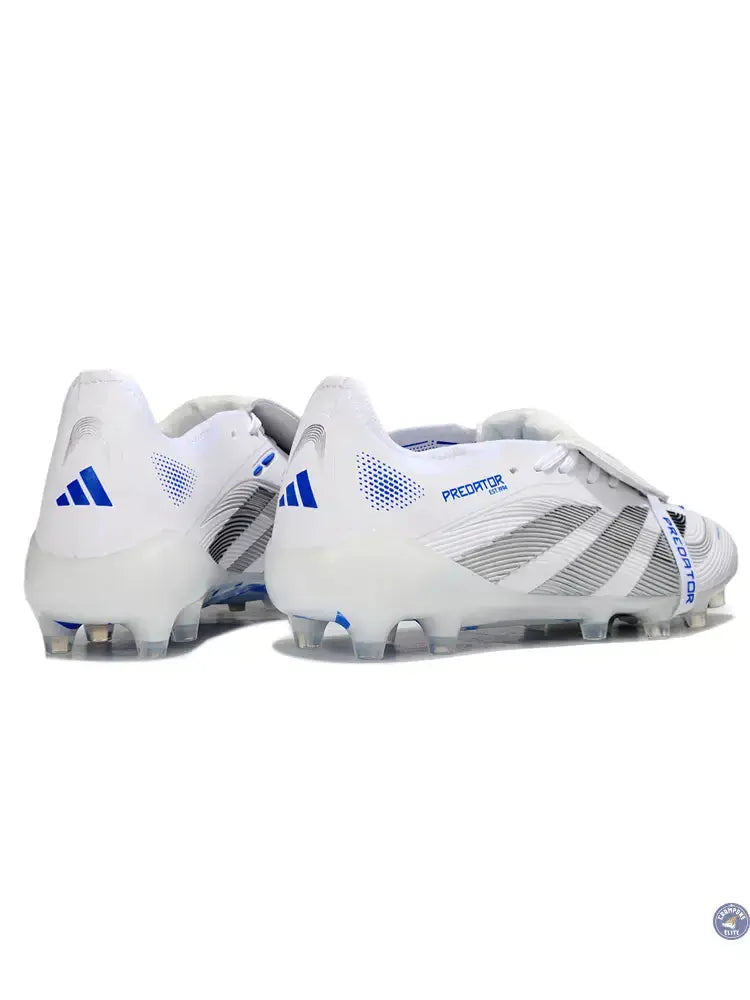 Adidas Predator Elite Fold-over Tongue AG Polar Victory - Blanc/Argenté/Bleu